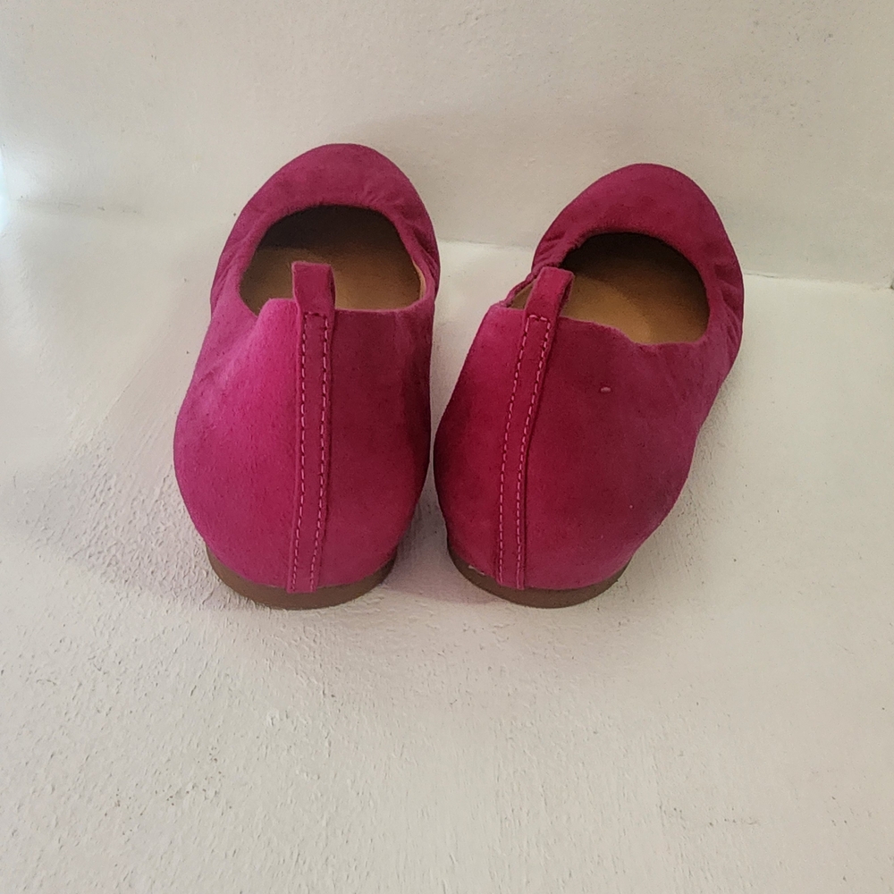 Brand NEW a.n.a Magenta Suede Ballet Flats - Picture 4 of 6